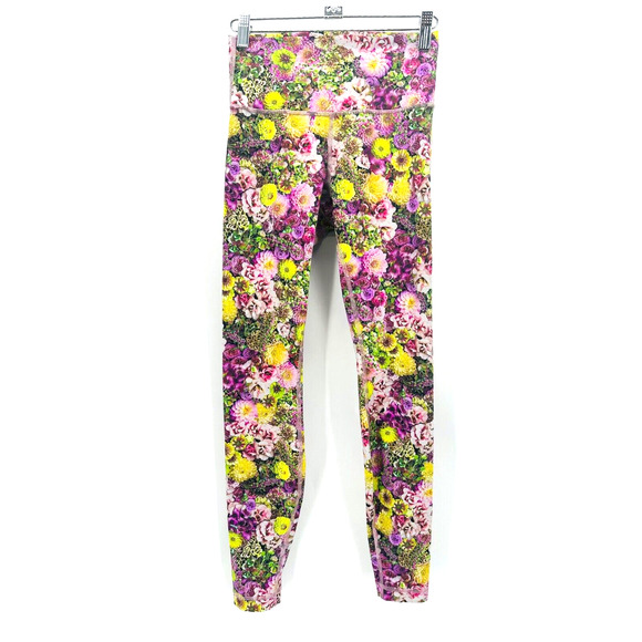 Lululemon Wunder Under High-Rise Tight Womens 8 Nulux Floral Running Gym Active - Picture 1 of 11